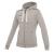Grime Full Zip Hooded Dame GREY XS Hettejakke i bomullsmiks 