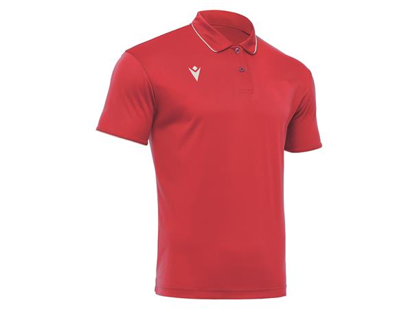 Draco Hero Polo RED/WHT 3XS Poloskjorte i elastisk stoff 