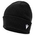 Zima Beanie BLK JR Ribbestrikket lue med oppkant