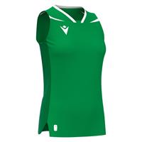 Lily Eco Sleeveless Shirt GRN/WHT 3XL Teknisk kamp og treningsdrakt - Dame